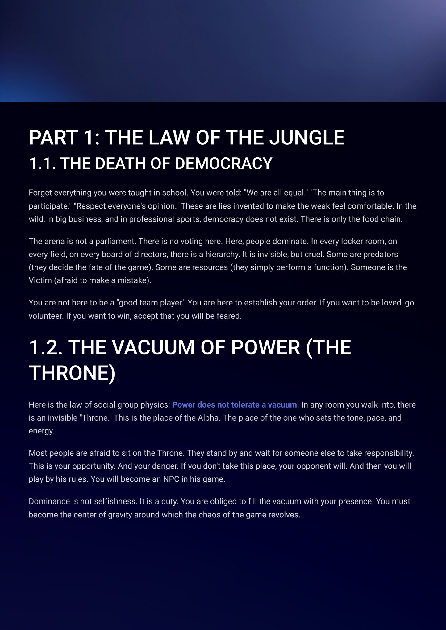 Command Presence: Social Dominance Protocol (Guide + Workbook)