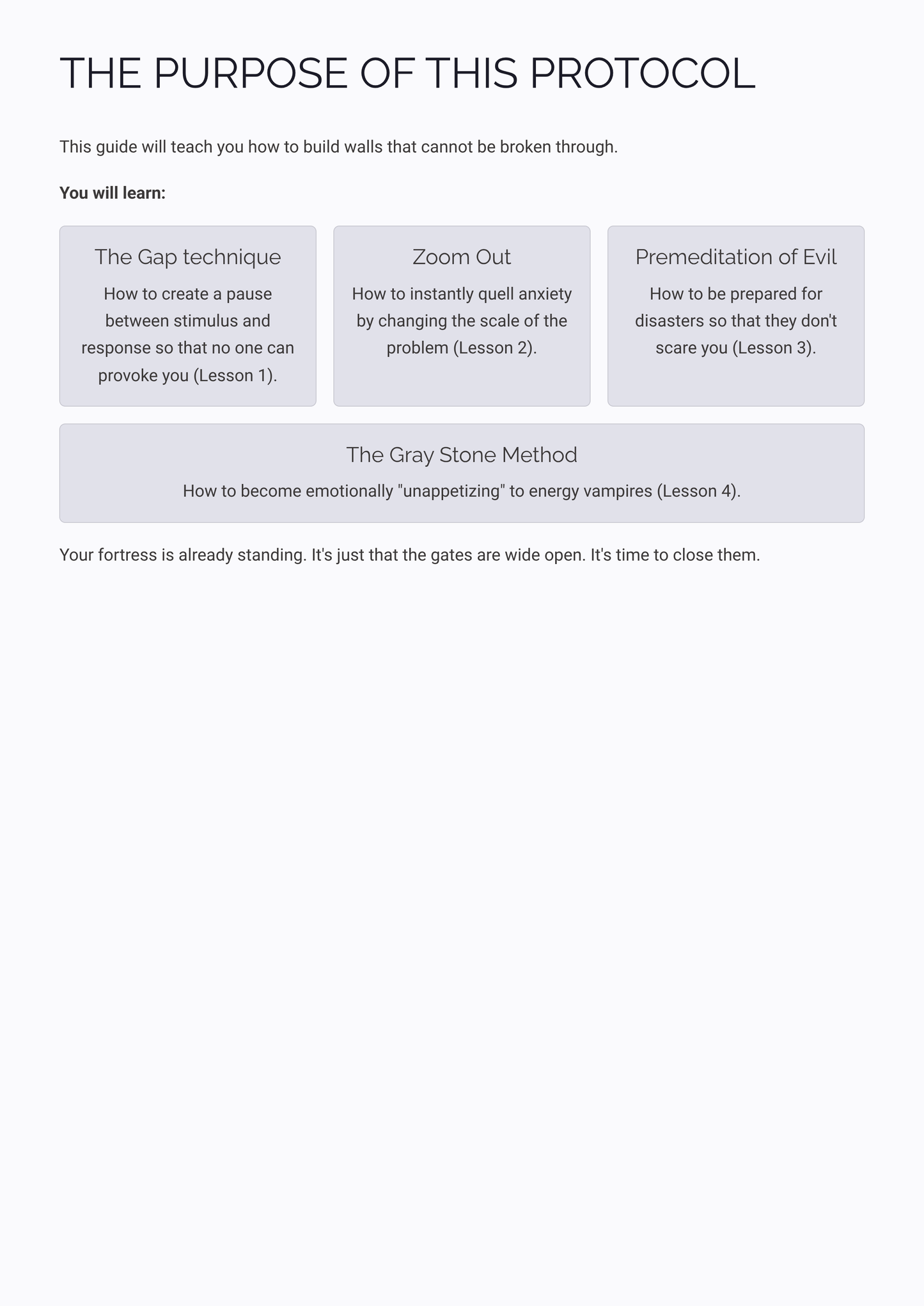 The Fortress: Emotional Armor Protocol (Guide + Workbook)