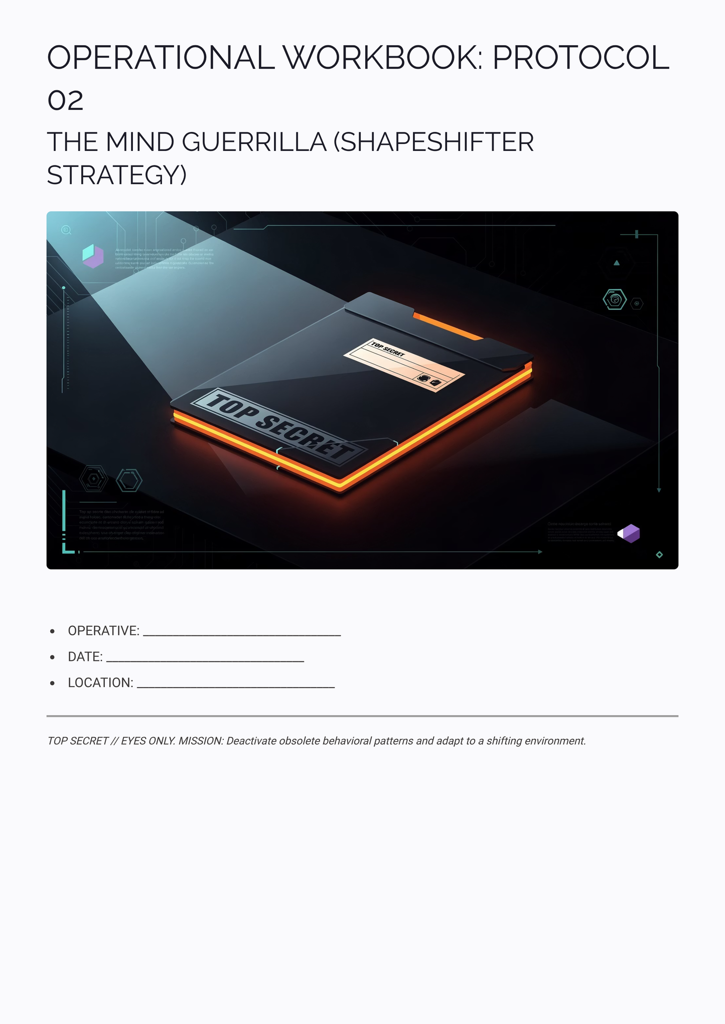 The Mind Guerrilla Protocol: Advanced Adaptability System